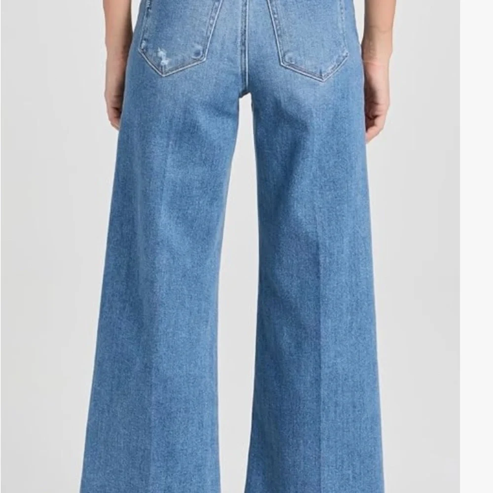 PAIGE Anessa High-Rise jeans with cropped wide leg and Raw Hem - size 26 - NWT - Picture 14 of 14